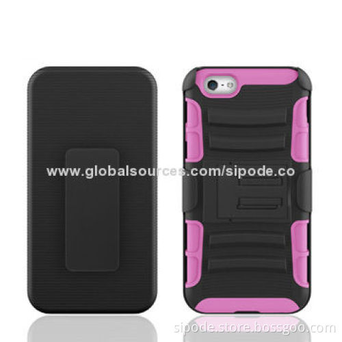 Heavy-duty hybrid cases for iPhone 6 with rubber coating